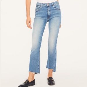 Mother Insider Crop Step Fray Jeans size 30